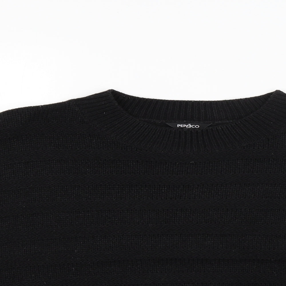 Womens UK Size 14 Pep&Co Black Pullover Jumper