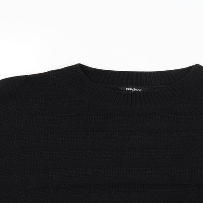 Womens UK Size 14 Pep&Co Black Pullover Jumper