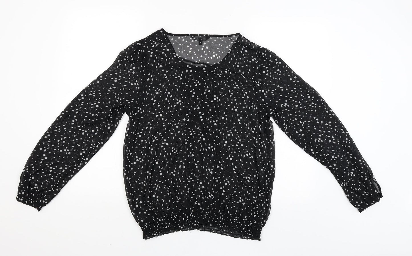 Papaya Womens Black   Basic Blouse Size 12