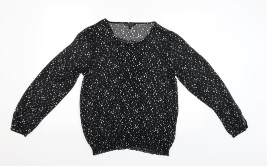 Papaya Womens Black   Basic Blouse Size 12