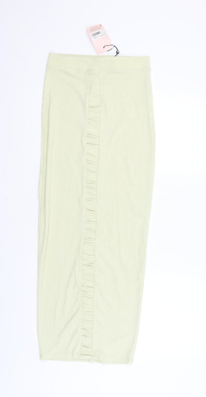 Missguided Womens Green   Straight & Pencil Skirt Size 8