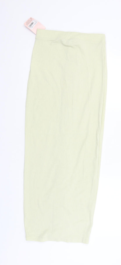 Missguided Womens Green   Straight & Pencil Skirt Size 8