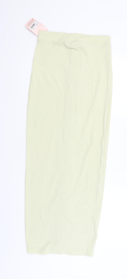 Missguided Womens Green   Straight & Pencil Skirt Size 8