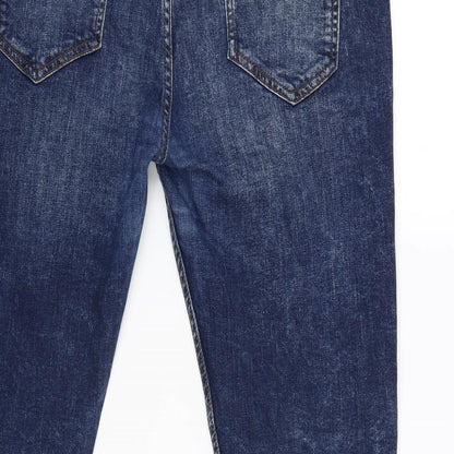 Denim & Co. Womens Blue   Straight Jeans Size 36 L29 in