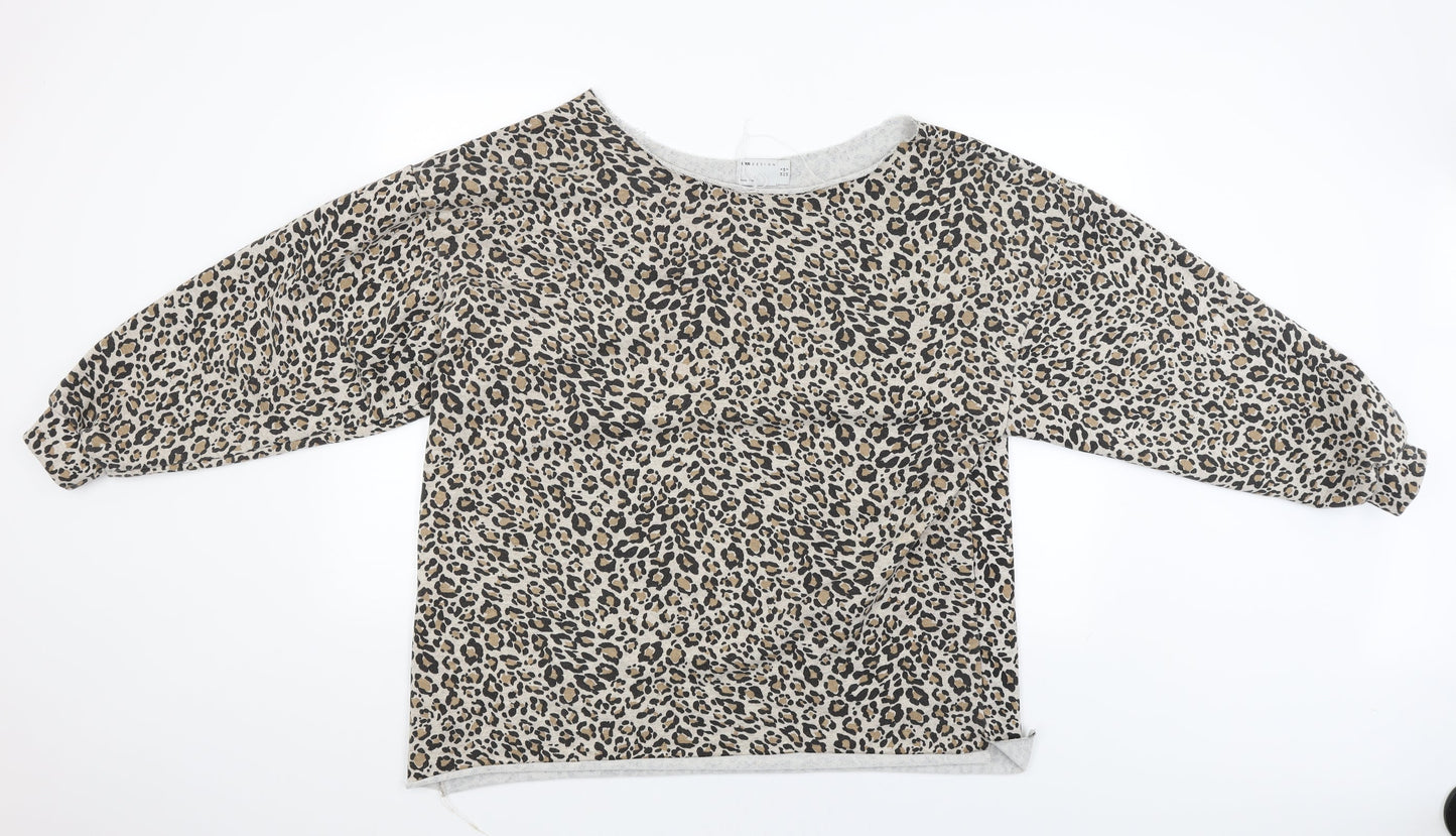 Womens UK Size 6 ASOS Brown Basic Blouse