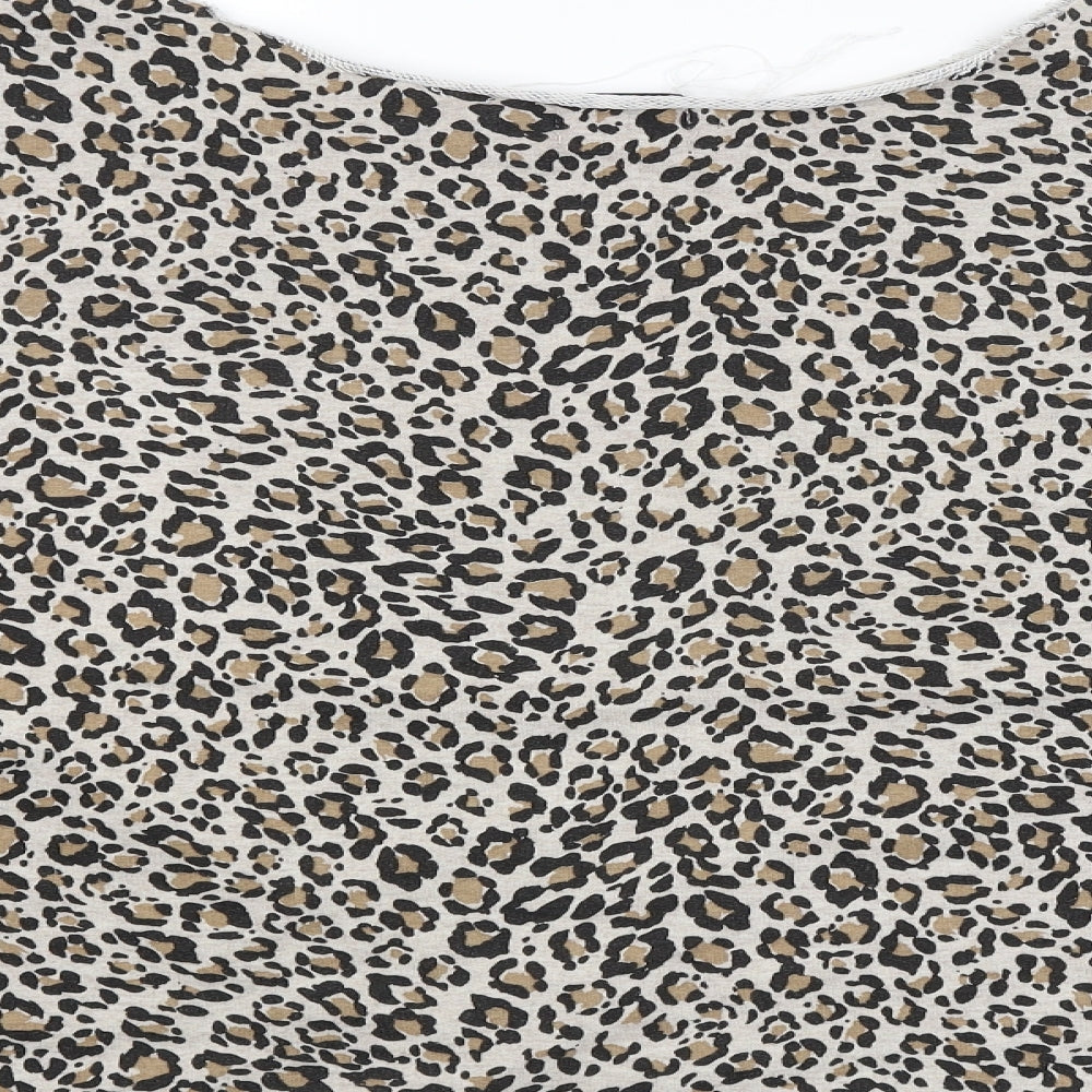 Womens UK Size 6 ASOS Brown Basic Blouse