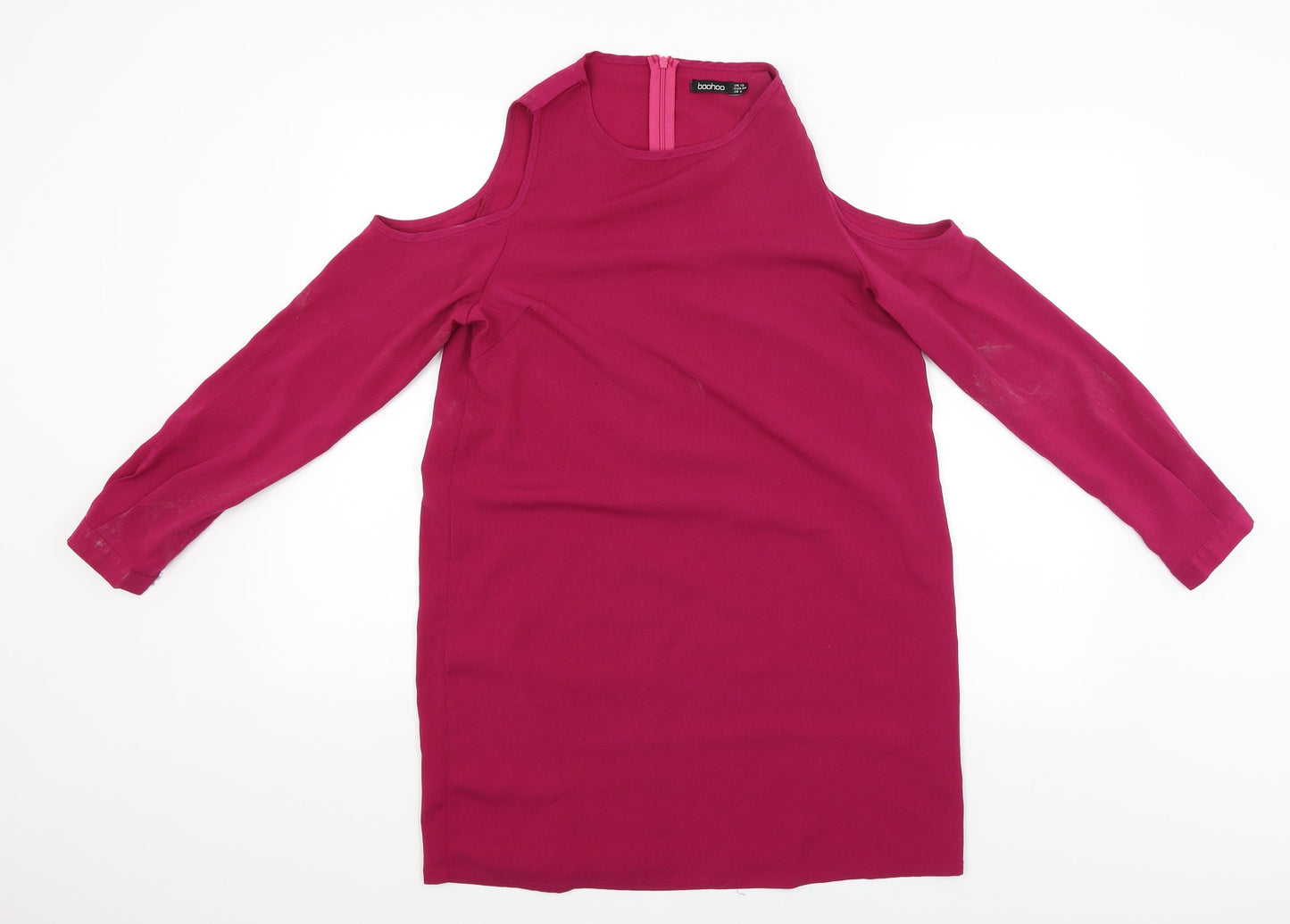 Boohoo Womens Pink   Basic Blouse Size 12