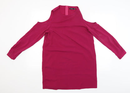 Boohoo Womens Pink   Basic Blouse Size 12