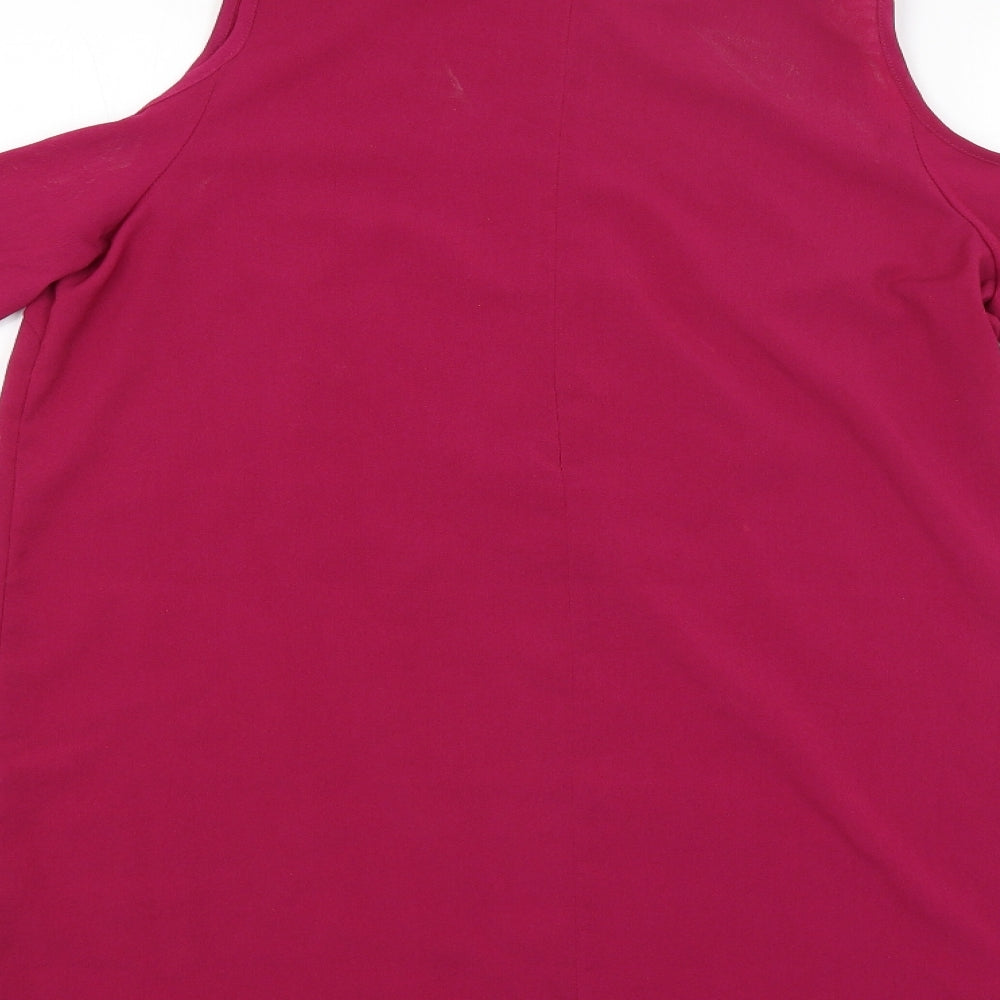 Boohoo Womens Pink   Basic Blouse Size 12