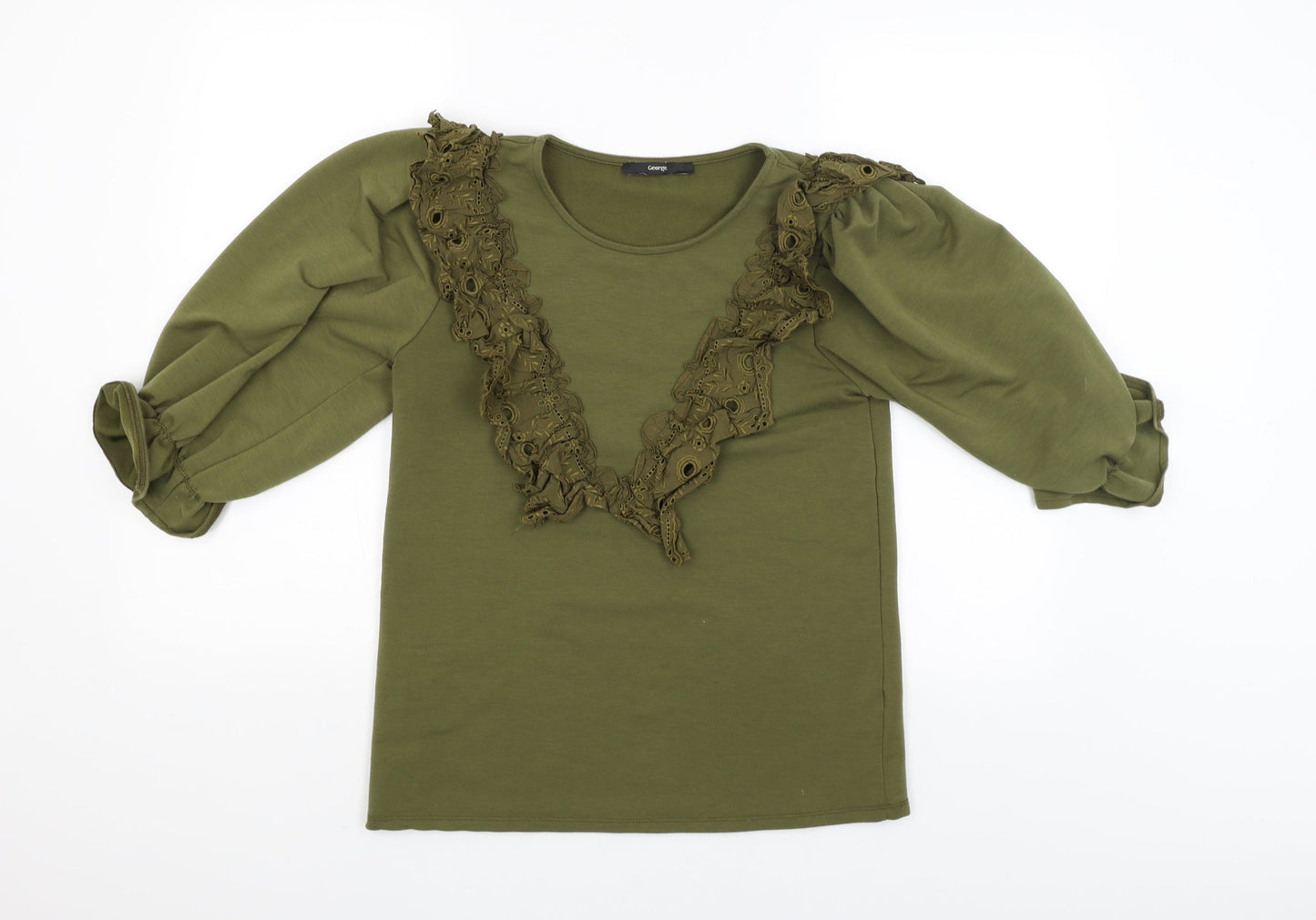 George Womens Green   Pullover Jumper Size S