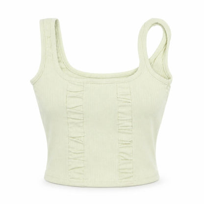 Womens UK Size 6 Missguided Green Camisole Blouse