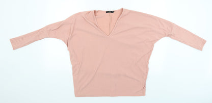 Boohoo Womens Pink   Pullover Jumper Size 10
