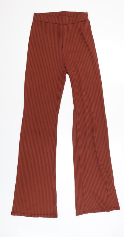 Club London Womens Brown   Capri Trousers Size 8 L35 in