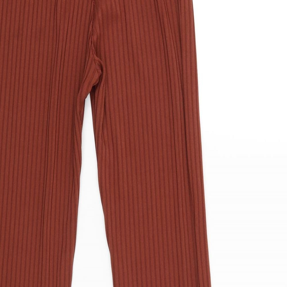 Club London Womens Brown   Capri Trousers Size 8 L35 in