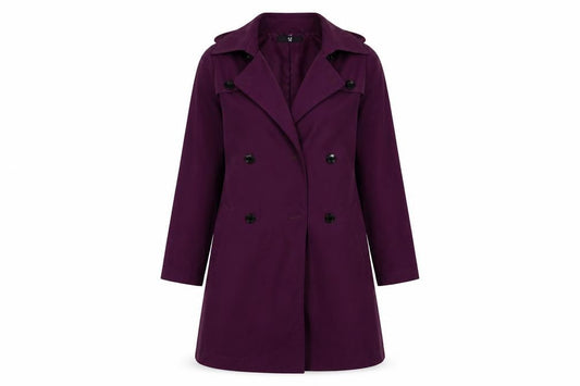 Front view of J women’s red jacket coat, size S