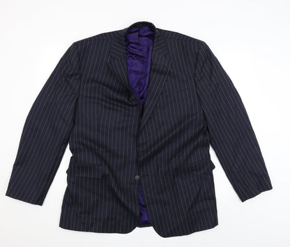 Mens UK Size 44 Preworn Regular Black Suit Jacket