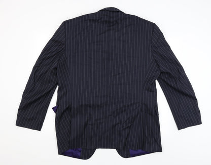 Mens UK Size 44 Preworn Regular Black Suit Jacket