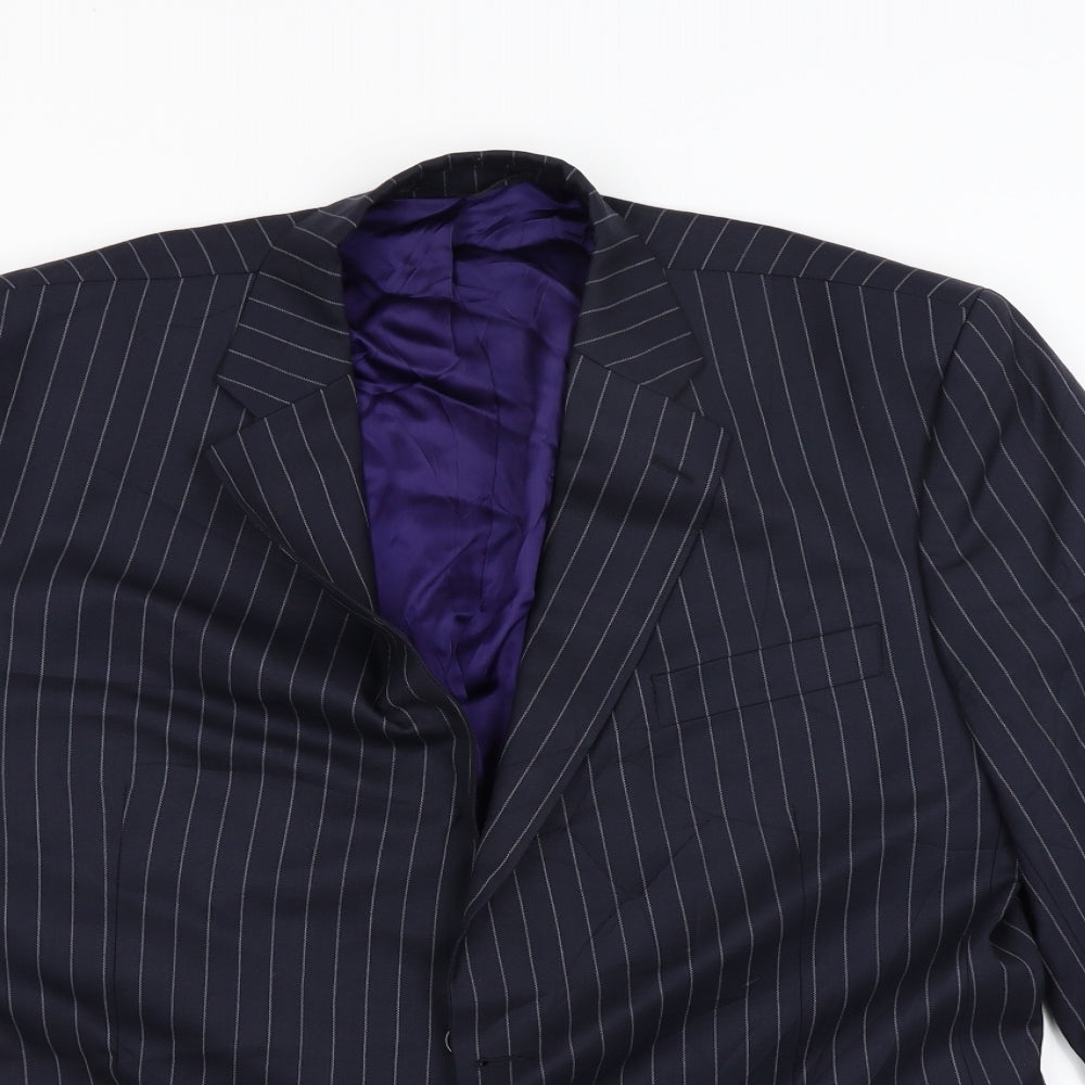 Mens UK Size 44 Preworn Regular Black Suit Jacket