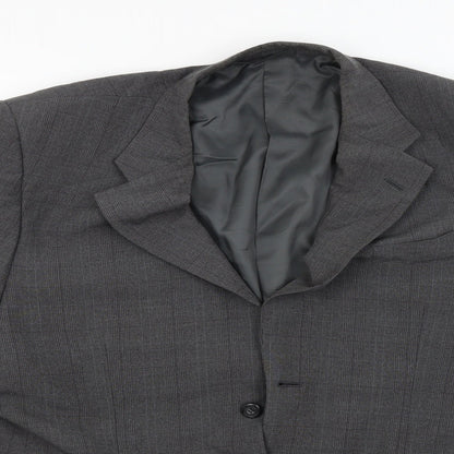 Mens UK Size 42 greenwoods Regular Grey Suit Jacket