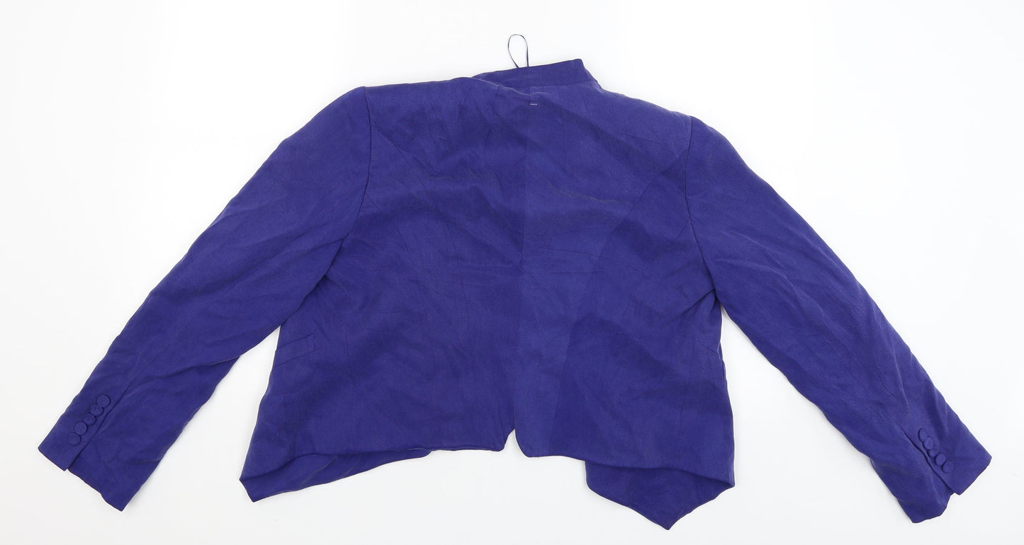 Marks and Spencer Womens Blue   Jacket Blazer Size 14