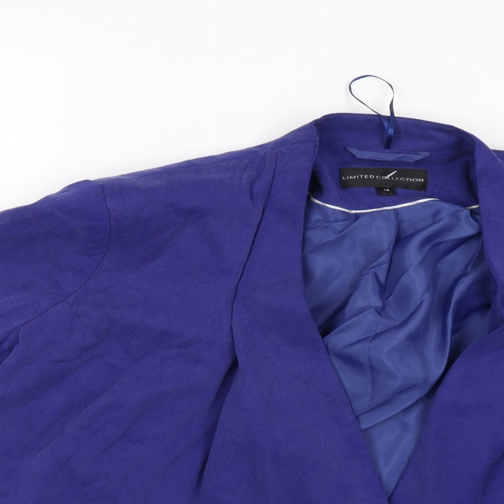 Marks and Spencer Womens Blue   Jacket Blazer Size 14