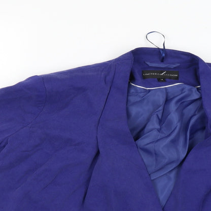 Marks and Spencer Womens Blue   Jacket Blazer Size 14