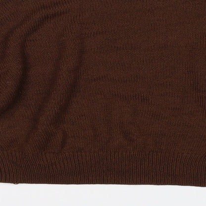 Womens UK Size XS Divided Brown Pullover Jumper