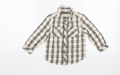 TU Baby White Plaid   Button-Up Size 12-18 Months