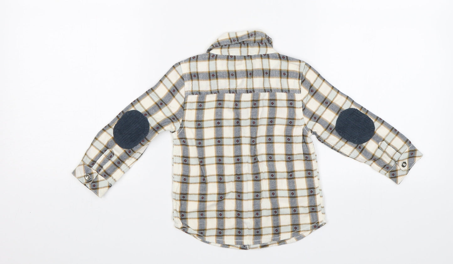 TU Baby White Plaid   Button-Up Size 12-18 Months