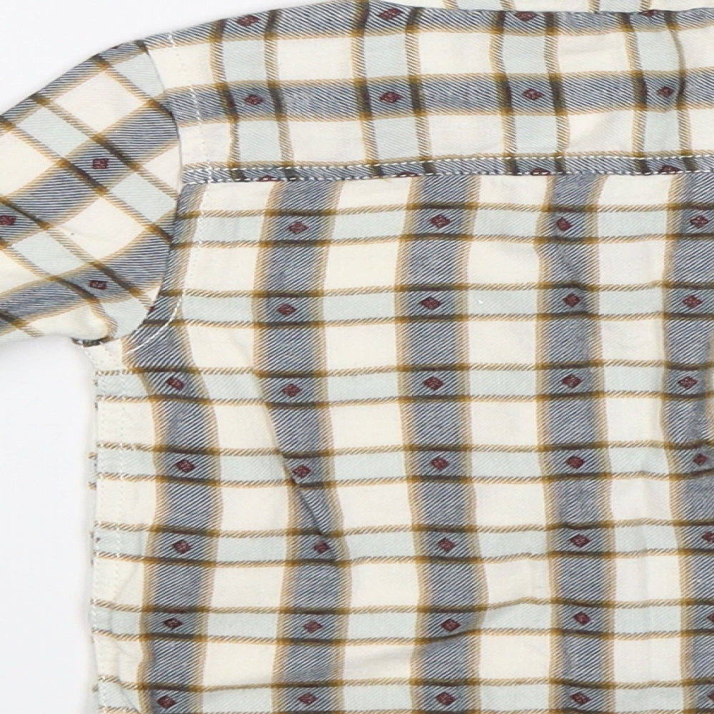 TU Baby White Plaid   Button-Up Size 12-18 Months