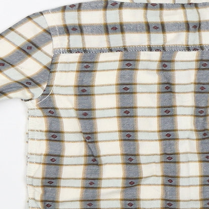 TU Baby White Plaid   Button-Up Size 12-18 Months