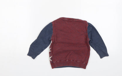 NEXT Baby Blue   Pullover Jumper Size 12-18 Months  - Stars