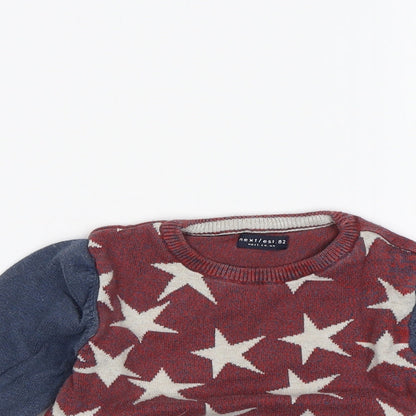 NEXT Baby Blue   Pullover Jumper Size 12-18 Months  - Stars
