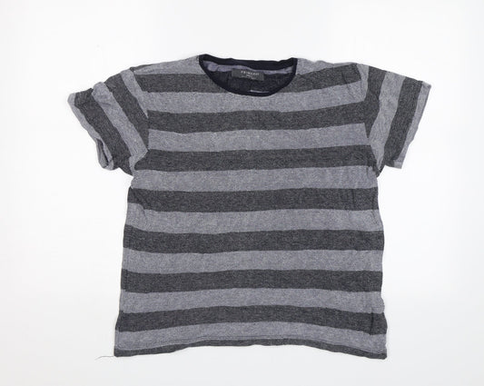 Primark Womens Blue Striped  Basic T-Shirt Size S