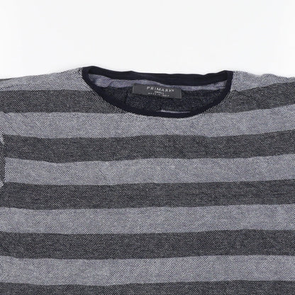 Primark Womens Blue Striped  Basic T-Shirt Size S