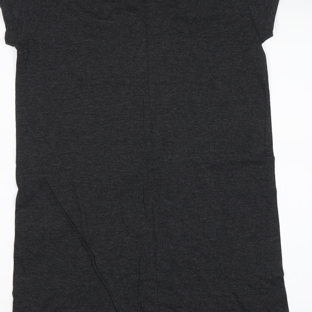 Secret Possesions Womens Grey Solid  Top Dress Size M  - Cute as a cupcake