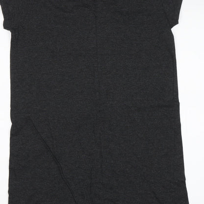 Secret Possesions Womens Grey Solid  Top Dress Size M  - Cute as a cupcake