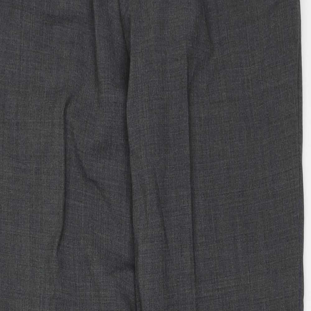 Skopes Mens Grey   Dress Pants Trousers Size 34 L25 in