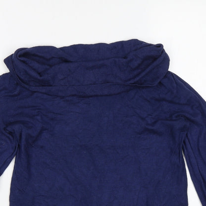 Womens UK Size 8 M&S Blue Pullover Jumper