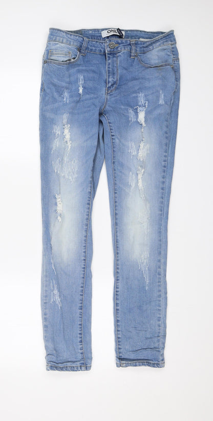 Mens UK Size 30 in Only Regular Fit Skinny Blue Jeans