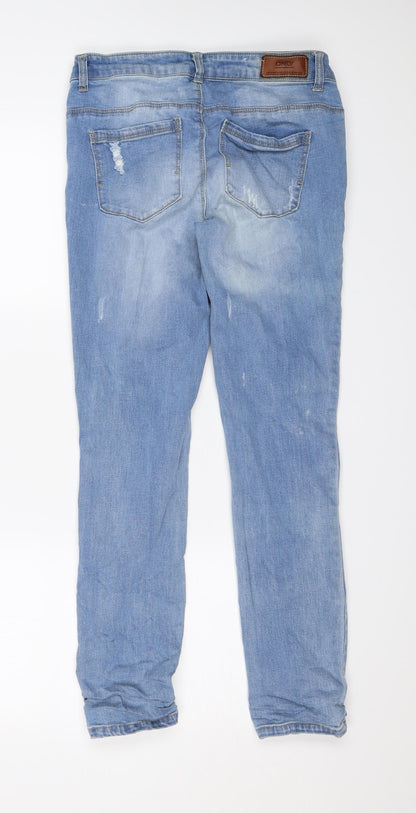 Mens UK Size 30 in Only Regular Fit Skinny Blue Jeans