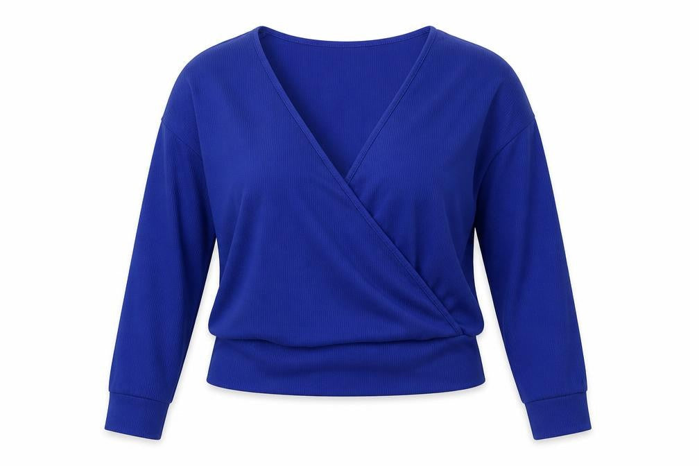 Womens UK Size L Preworn Blue Basic Blouse