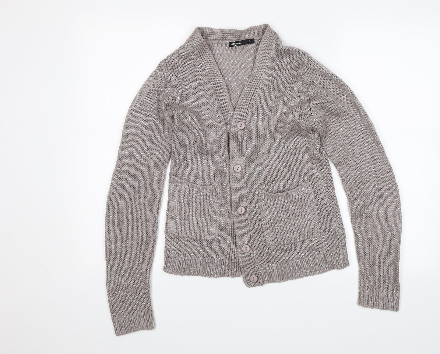 Lefties Womens Grey   Cardigan Jumper Size S