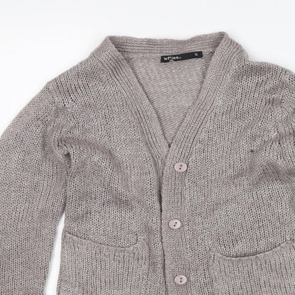 Lefties Womens Grey   Cardigan Jumper Size S