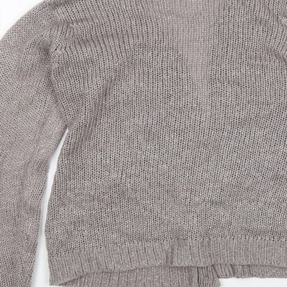 Lefties Womens Grey   Cardigan Jumper Size S
