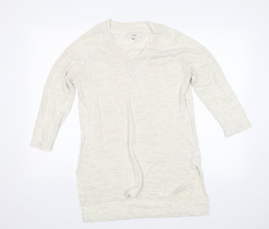 Womens UK Size 10 NEXT White Pullover Jumper