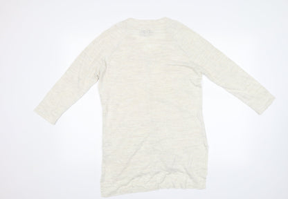 Womens UK Size 10 NEXT White Pullover Jumper
