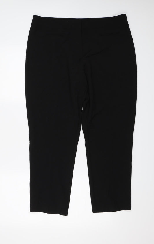 Classic Womens Black   Dress Pants Trousers Size 16 L25 in