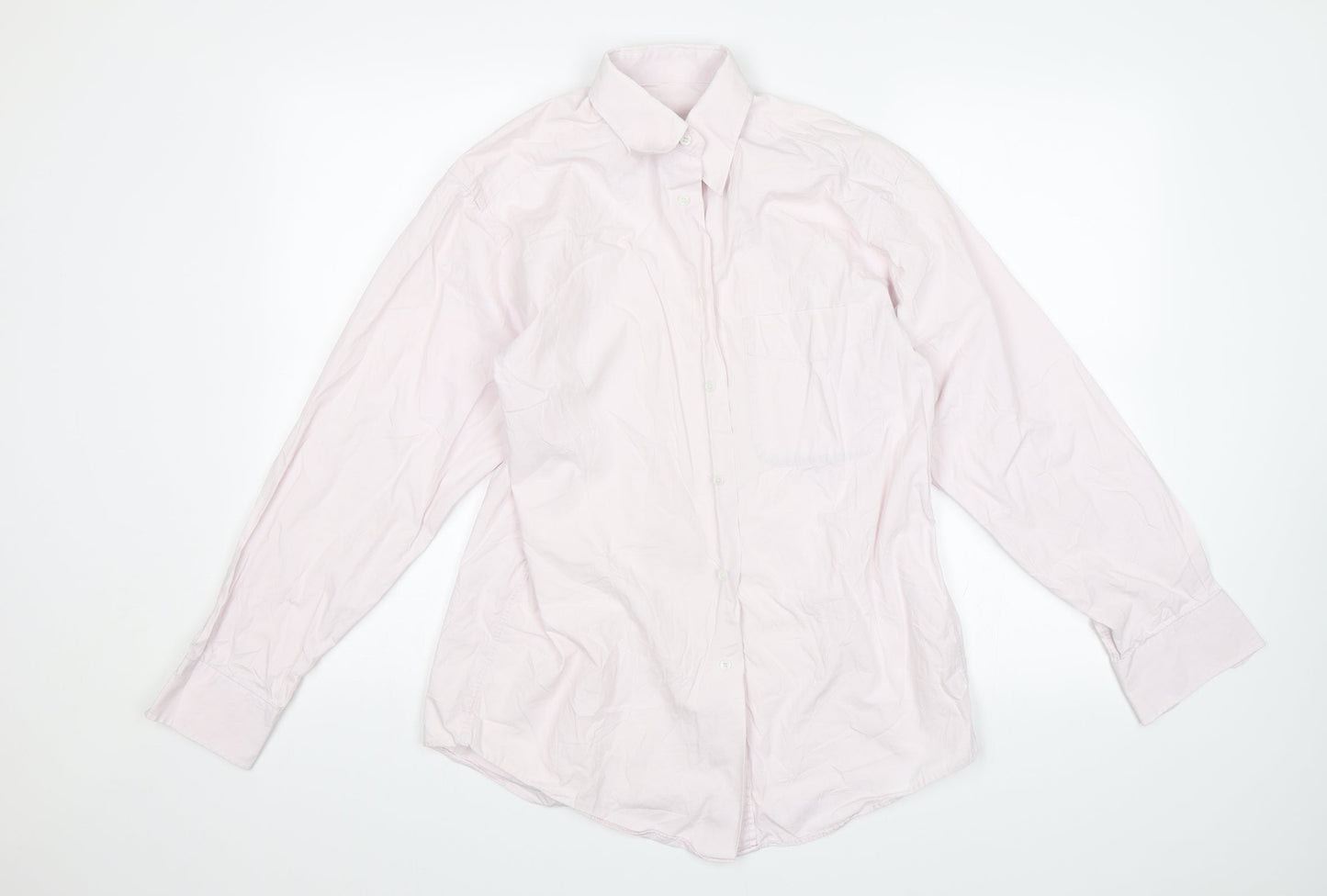 Mens UK Collar Size 14.5 IQ Smart Pink  Dress Shirt