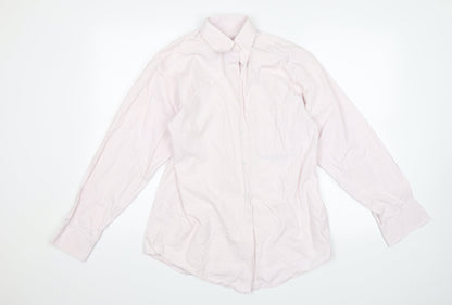 Mens UK Collar Size 14.5 IQ Smart Pink  Dress Shirt